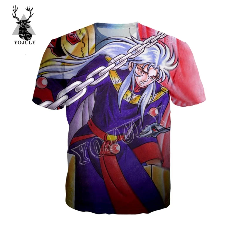 8 YOJULY, Япония, аниме, ST Seiya, 3D печатная Футболка, унисекс, летняя футболка с коротким рукавом, Мужская/женская модная повседневная футболка с круглым вырезом, t64 - Цвет: 8