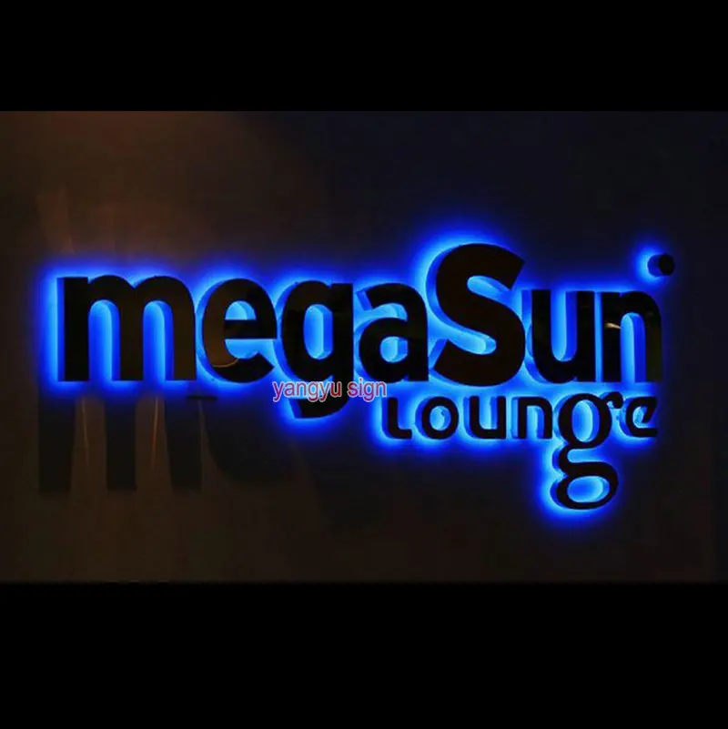 

Outdoor Stainless steel Backlit 3d lettering signs