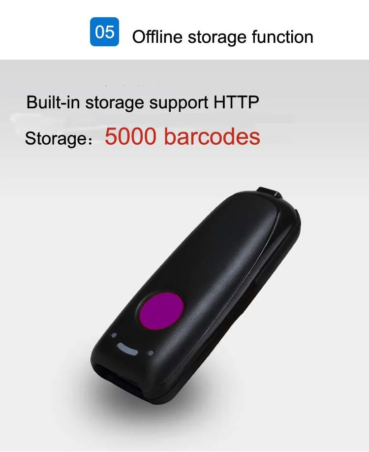 Карманный 1D 2D Bluetooth сканер штрих-кода USB 2 4 GHz беспроводной считыватель штрих-кодов