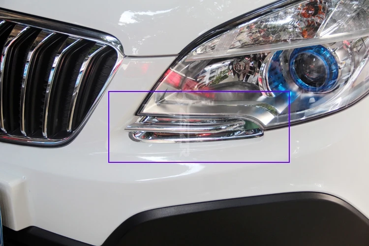 Накладка на переднюю лампу Chrom накладка фару Внешнее украшение для Buick Encore Opel Vauxhall