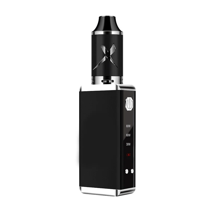Металлическая 80 Вт электронная сигарета с 2200 мАч батареей Vape ручка сигареты бак