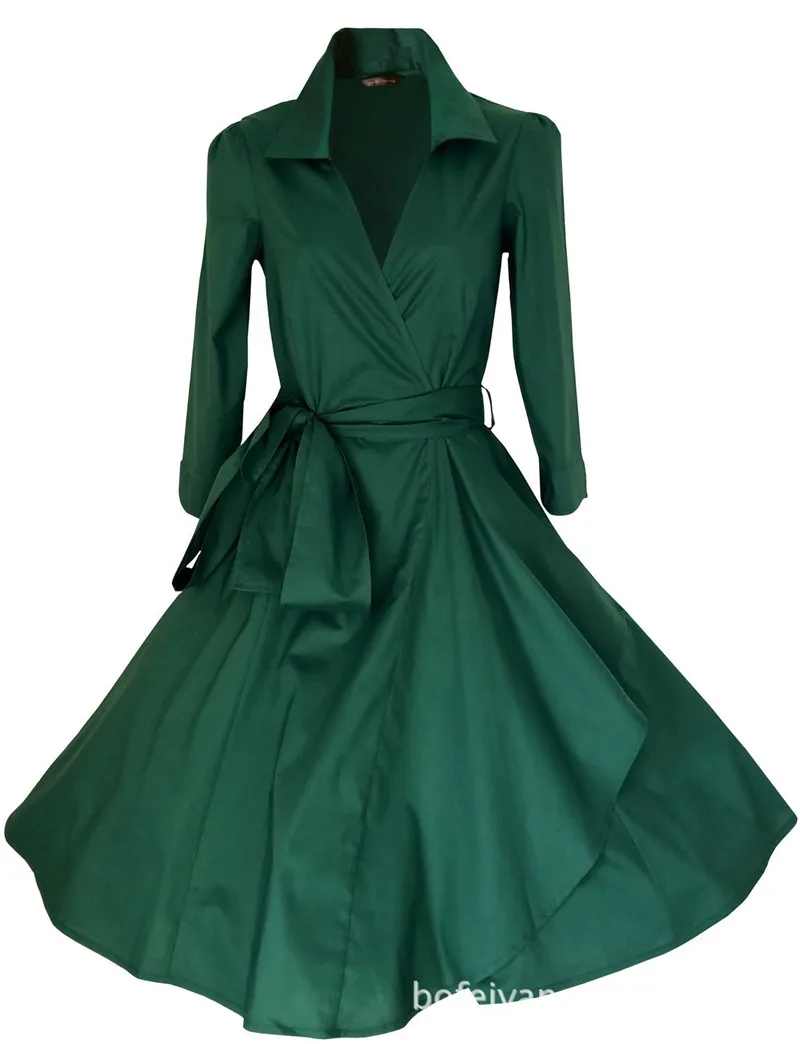 Хепберн стиль ретро сплошной цвет темперамент тонкий пояс плащ для женщин