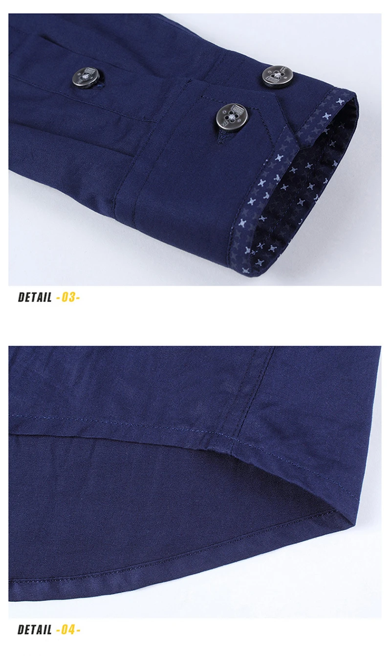 ARCSINX Slim Fit Мужские рубашки с длинным рукавом плюс размер 5XL 4XL синий весна осень платье рубашка модные мужские рубашки