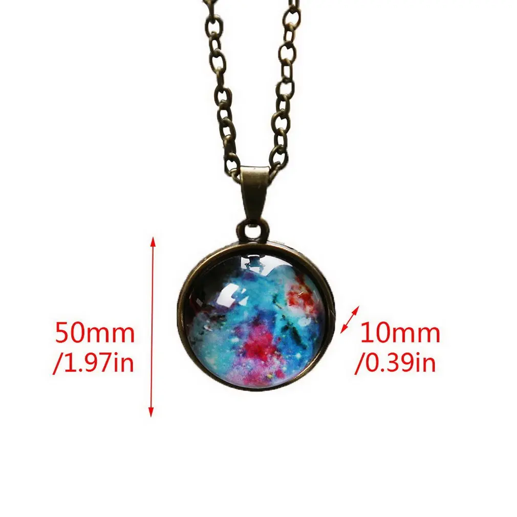 Новое винтажное двойное стекло в рамке подвеска виде шара Луны подсветка