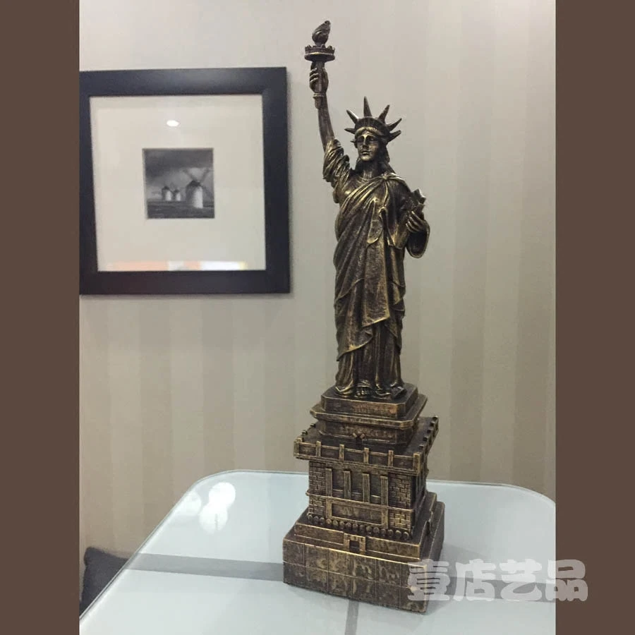Американская Статуя Свободы дорожные сувенирные смола Ремесленная скульптура