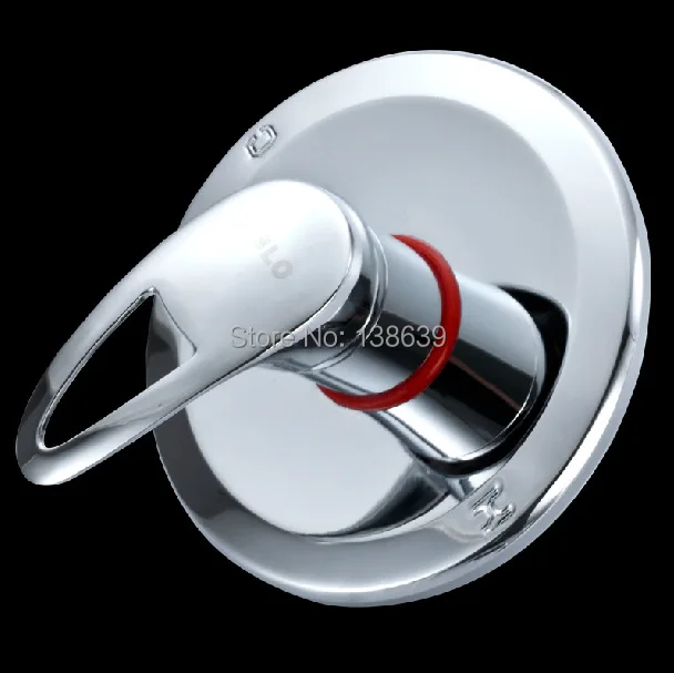 Бесплатная доставка опалить рычаг душ Латунь хром воды для душа В стены комплект