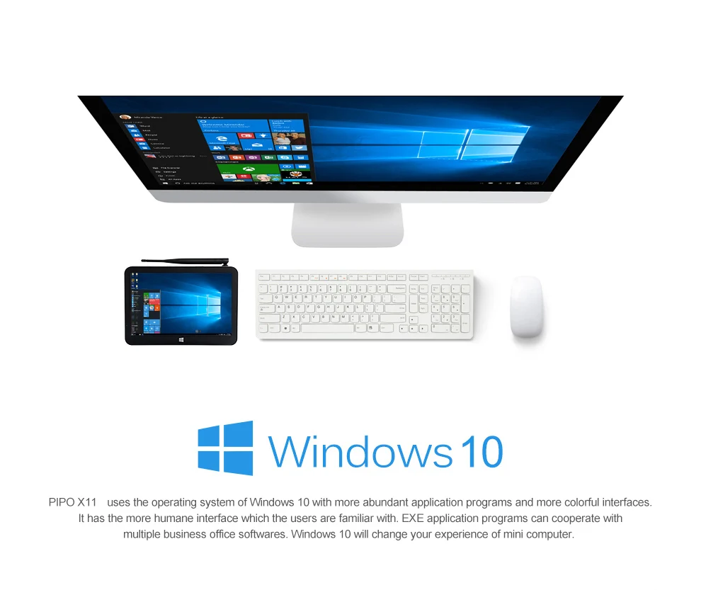 Горячая Распродажа мини-ПК pipo X11S 8,9 дюймов сенсорный экран 1920*1200 ips Intel Z8350 планшетный ПК Win10 и Android 5,1 Dual OS BT4.0 tv Box