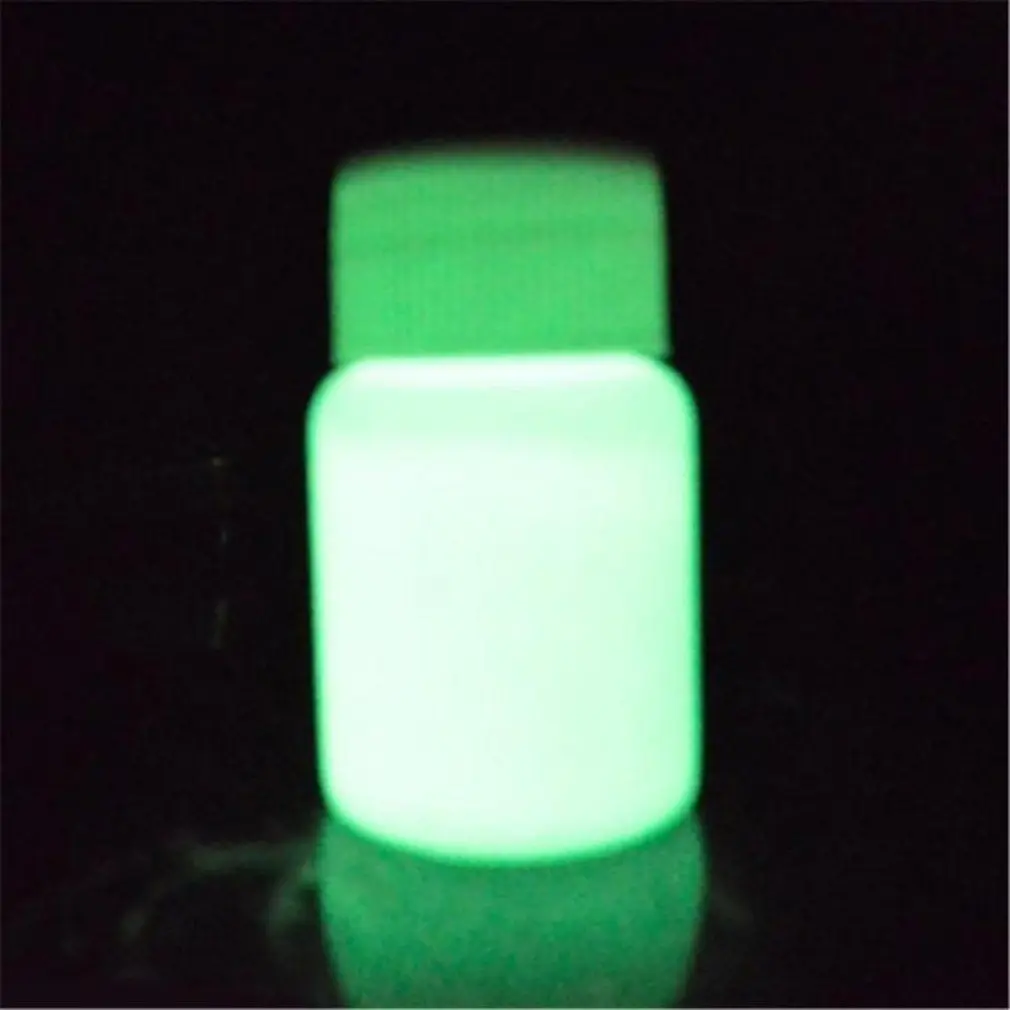 Yellow Green 1 шт., 20 г, сделай сам, долговечное светящееся покрытие для детского творчества, блеск, фосфорная краска для тела, пигмент, порошок, дети, светятся в темноте, игрушки - Цвет: Yellow Green