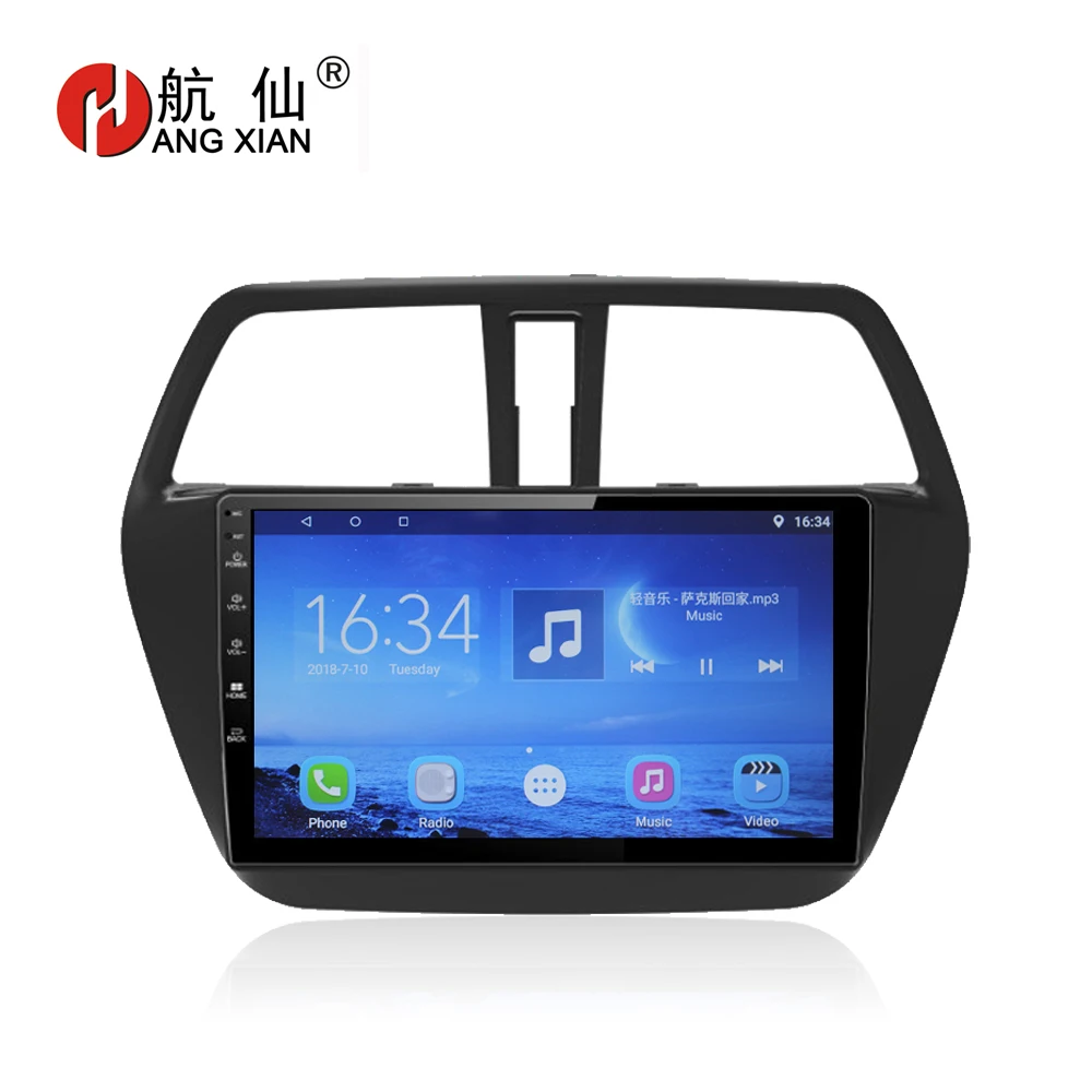 Повесить XIAN " автомобильный радиоприемник для Suzuki S-CROSS четырехъядерный Android 7.0.1 автомобильный dvd плеер с gps-навигатором с 1G ram, 16G rom, рулевое колесо