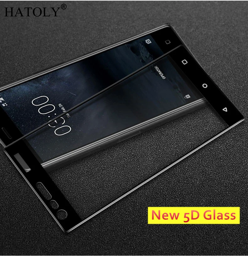 5D закаленное стекло для Nokia 3 TA 1020 9H полное покрытие изогнутое Защита экрана