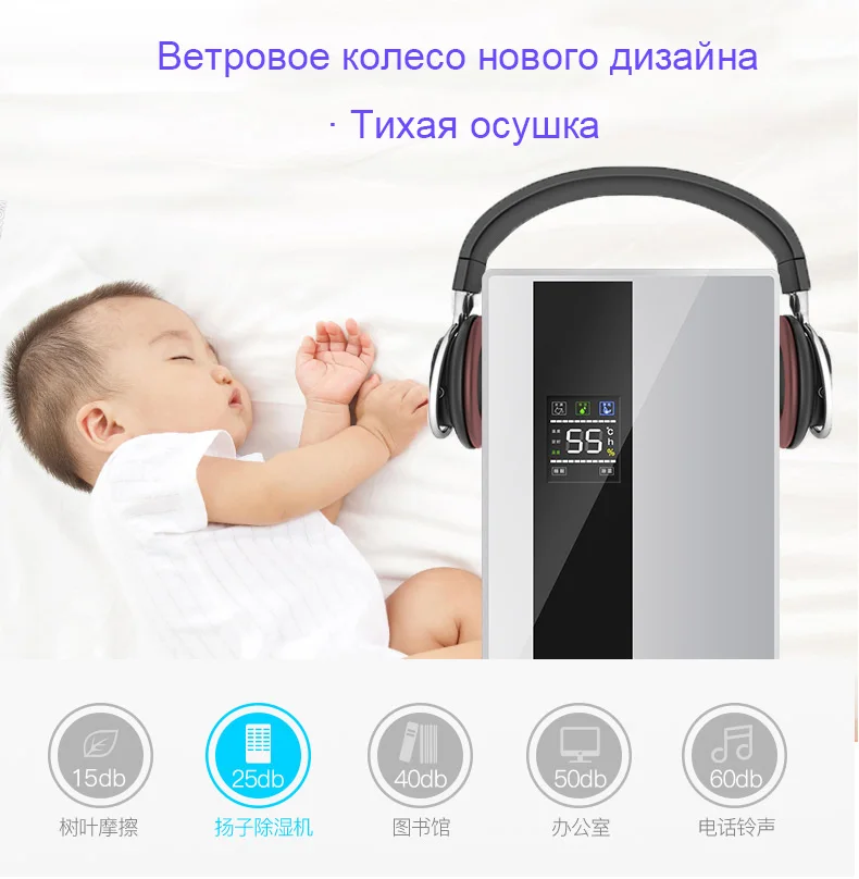 Домашний Многофункциональный осушитель воздуха, электрическая Осушитель воздуха с 24 ч синхронизацией, умная осушительная сушильная машина, двойная дренажная система