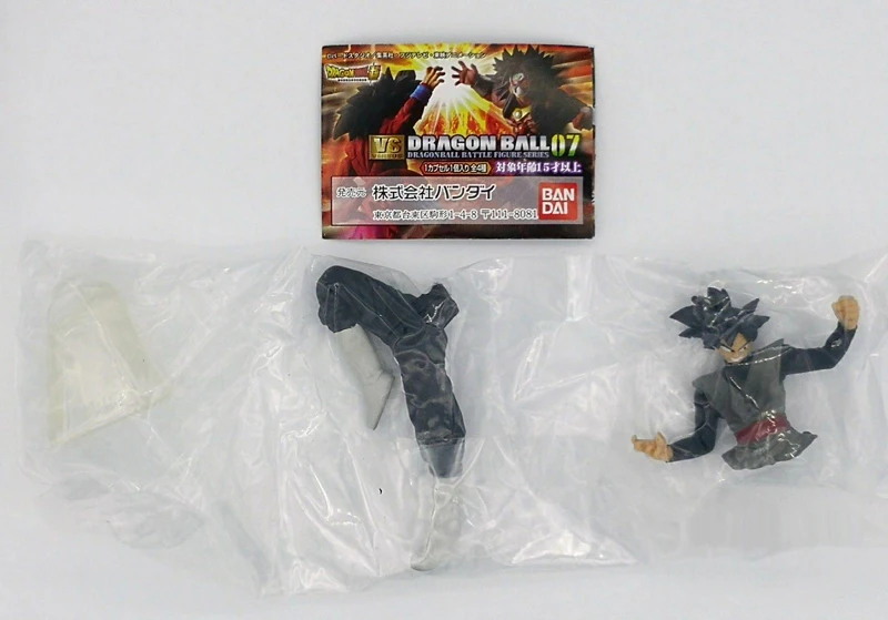 "Dragon Ball Z" Оригинальные BANDAI битва VS Gashapon игрушечные фигурки из ПВХ часть 7-Полный комплект из 4 предметов одежды: Супер Saiyan Son Goku/Broly