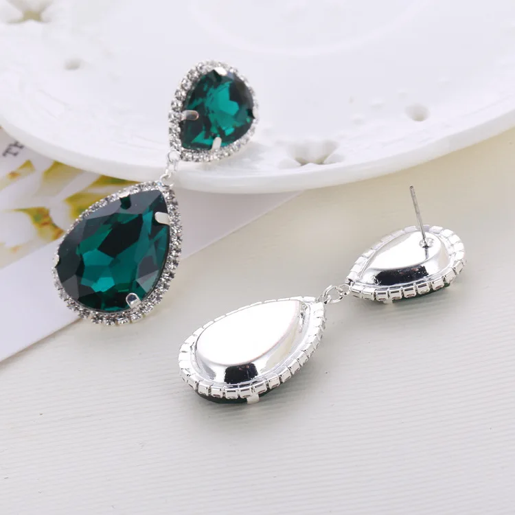 Fashion Earring Temperament Rhinestone Crystal Earrings All-match Zircon Fresh Water 171104-4 | Украшения и аксессуары
