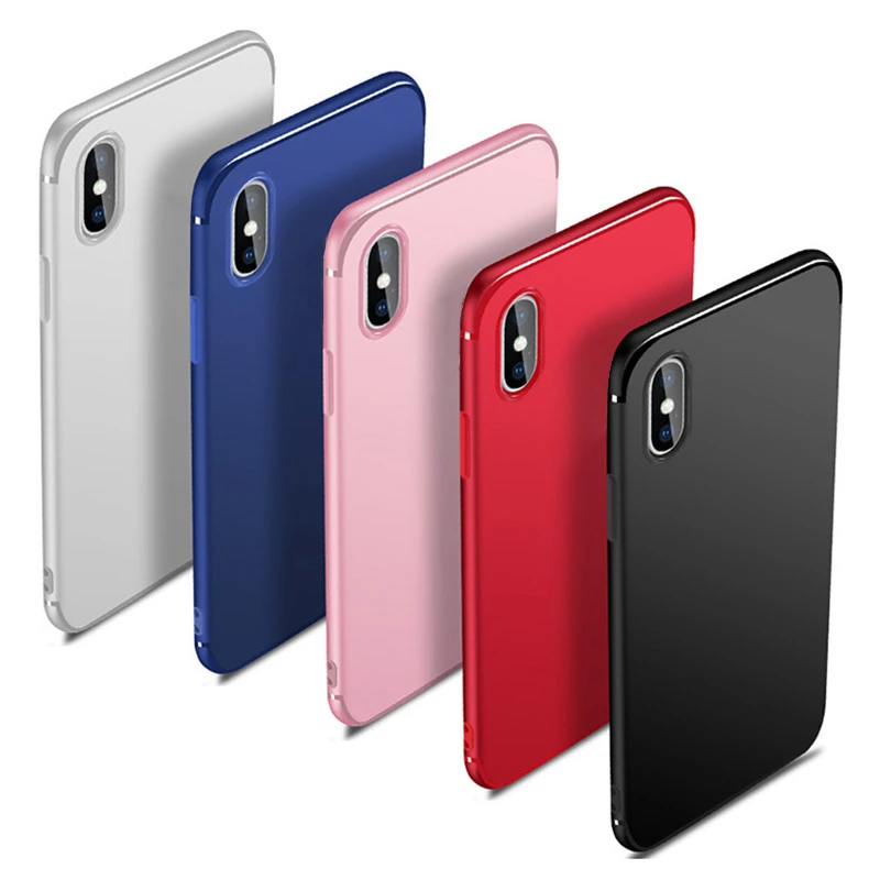 Ультратонкий чехол для телефона iPhone 11 Pro X 10 XR XS Max 5 5S SE 6 S 7 8 Plus 6Plus 7Plus мягкий