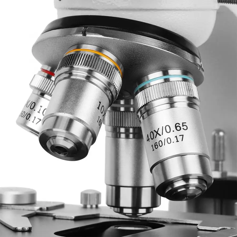 Монокулярный составной Микроскоп монокулярный микроскоп 40X 1600X Abbe конденсатор 2