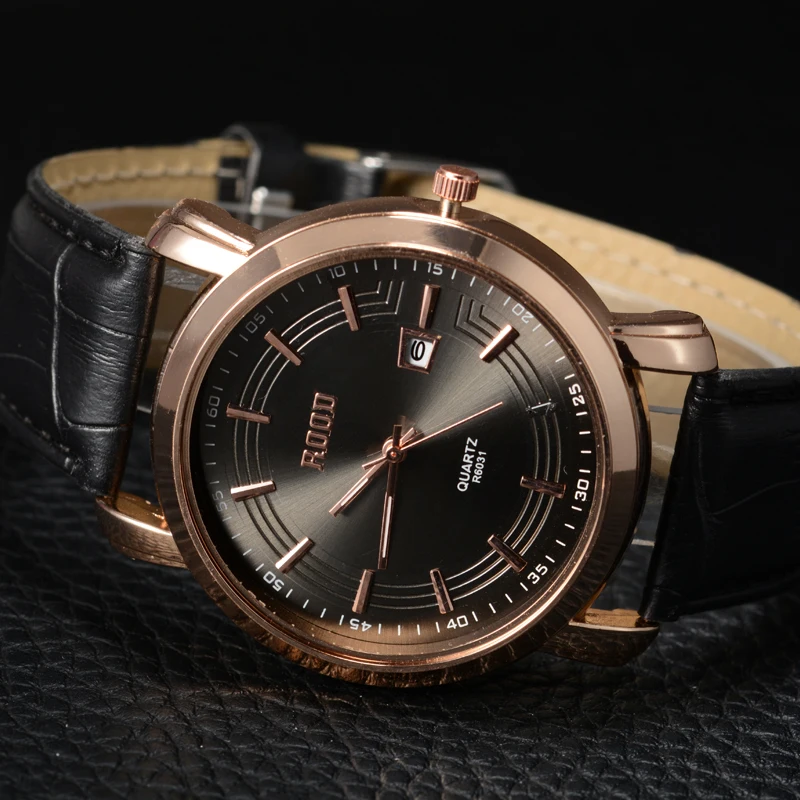 Модные Для мужчин кварцевые часы большой Уход за кожей лица Водонепроницаемый