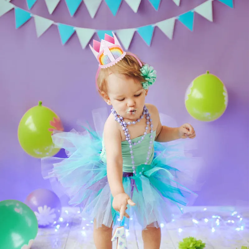 Chicinlife, 1 шт., для 1-8 лет, для мальчиков и девочек, повязка на голову с короной на день рождения, для маленьких детей, сувениры, кепка, 1 шляпы для вечеринки по случаю Дня Рождения, юбилея