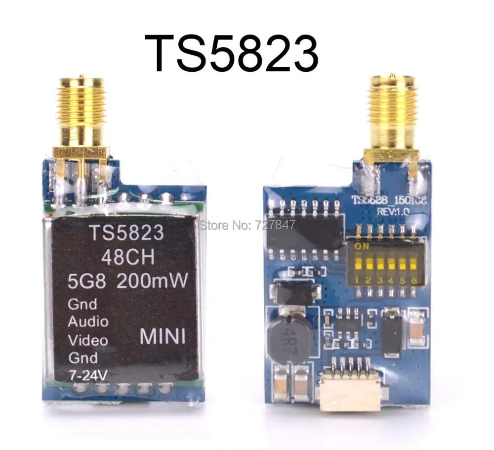ReadytoSky-Mini transmisor FPV con disipador de calor para Dron de carreras, Micro 5,8G, 48 canales, TS5828 / TS5828L 600mW TS5823S / TS5823L-3