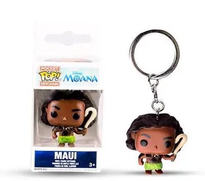 FUNKO POP брелок с героями Marvel официальный форки супер герой Халк Гоку Рик Добби аниме персонажи фигурка Коллекционная модель игрушки с коробкой - Цвет: MAUI