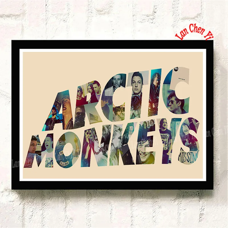 Бургундия Arctic Monkeys музыкальная группа с белым покрытием бумажные плакаты Современная живопись плакаты настенные художественные картины для украшения гостиной - Цвет: Бургундия