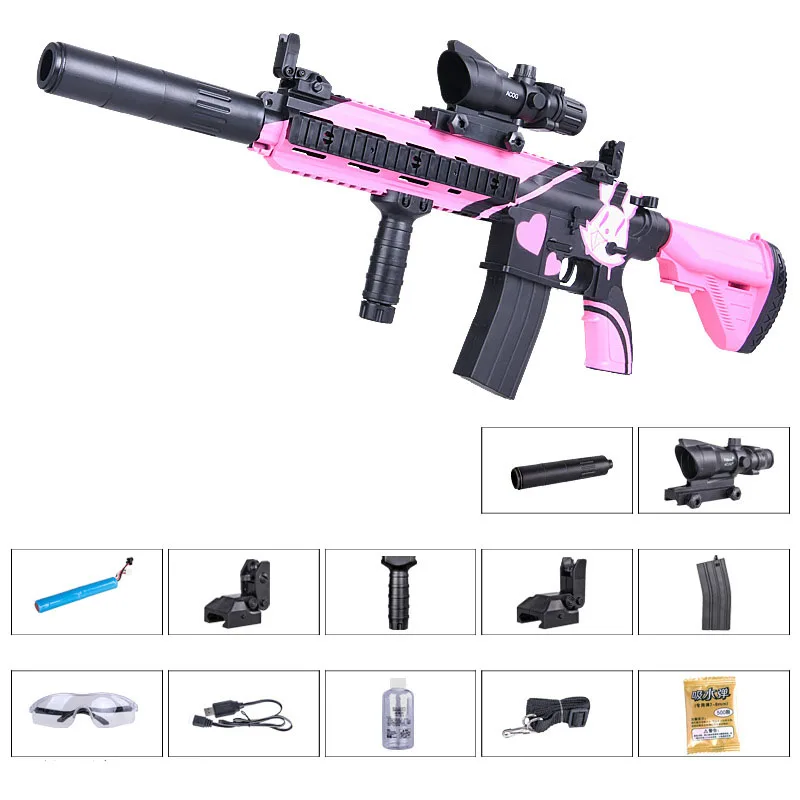 Zhenduo игрушка M416 рука от lectric пистолет-распылитель гель шар вода для детей на открытом воздухе хобби