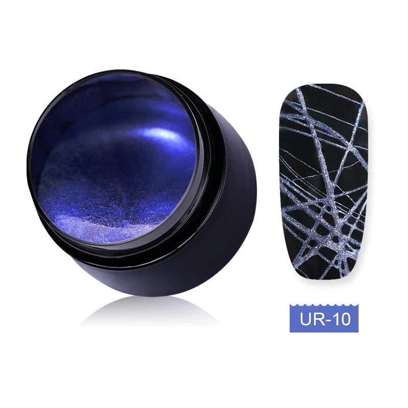 10 UR SUGAR Spider Nail Gel Web Painting Wire Drawing Gel Polish Varnish UV Gel Elastic Line Creative DIY Soak Off Gel For Nail Art - Цвет: 10