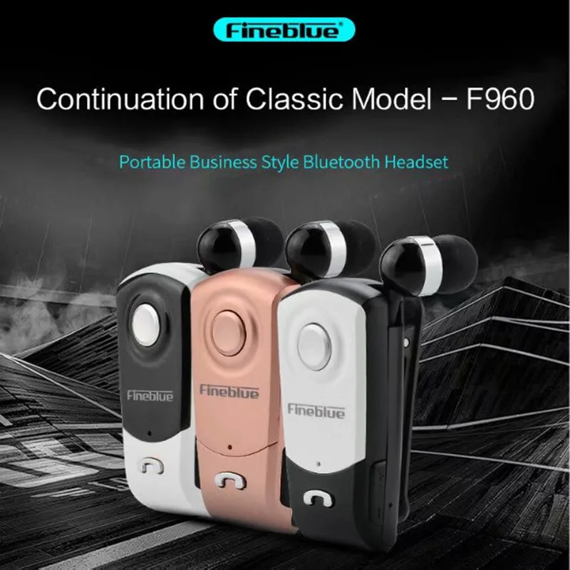 Fineblue F960 Bluetooth гарнитура Беспроводные наушники в ухо свободные руки с микрофоном