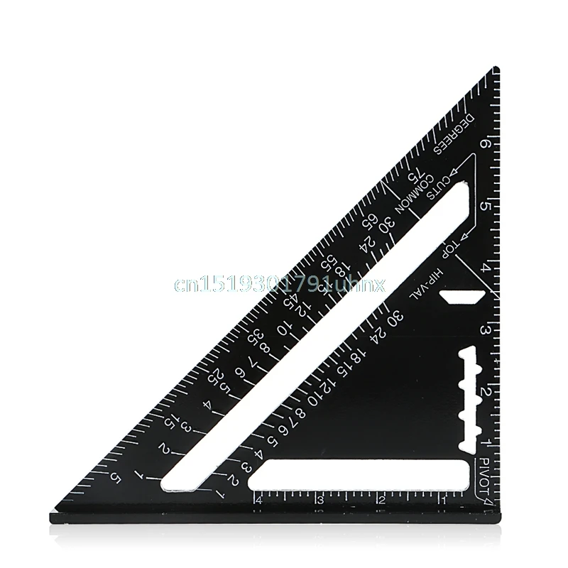 Кровельная линейка из черного алюминиевого сплава в английском стиле|ruler square|square