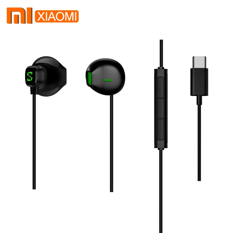 Оригинальные наушники Xiaomi Black Shark type-C, полунаушники-вкладыши, профессиональная игровая гарнитура для Black Shark 1 Gen/Helo/2