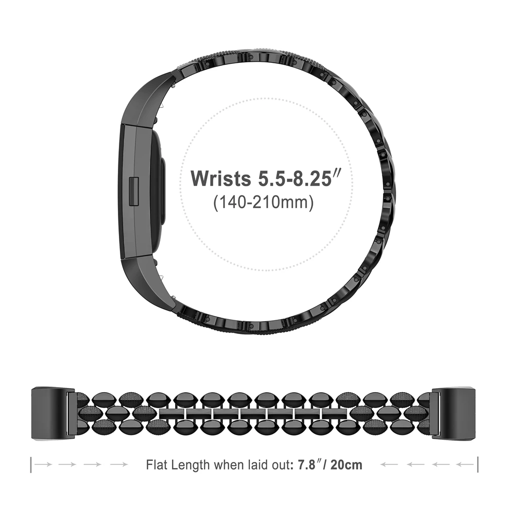 Металлический ремешок для браслета Fitbit Charge 2 ремешок складная застежка браслет из нержавеющей стали для Fitbit charge2 браслеты Замена аксессуаров