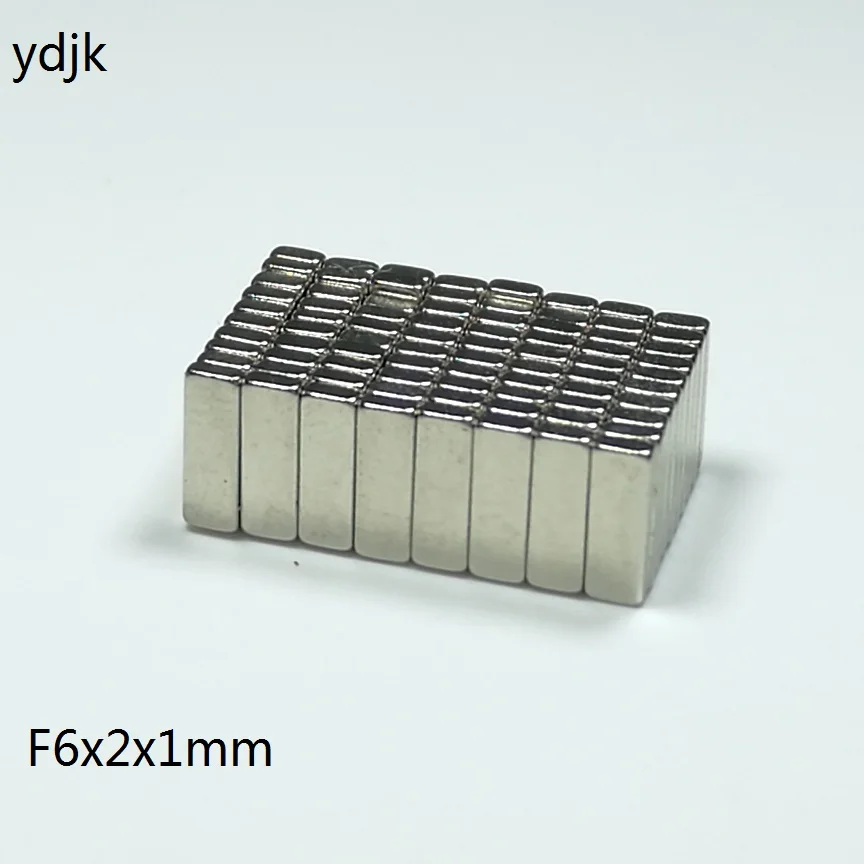 10 шт./лот N35 прямоугольный магнит 6x2x1 сверхмощный неодимовый 6*2*1 NdFeB | Обустройство