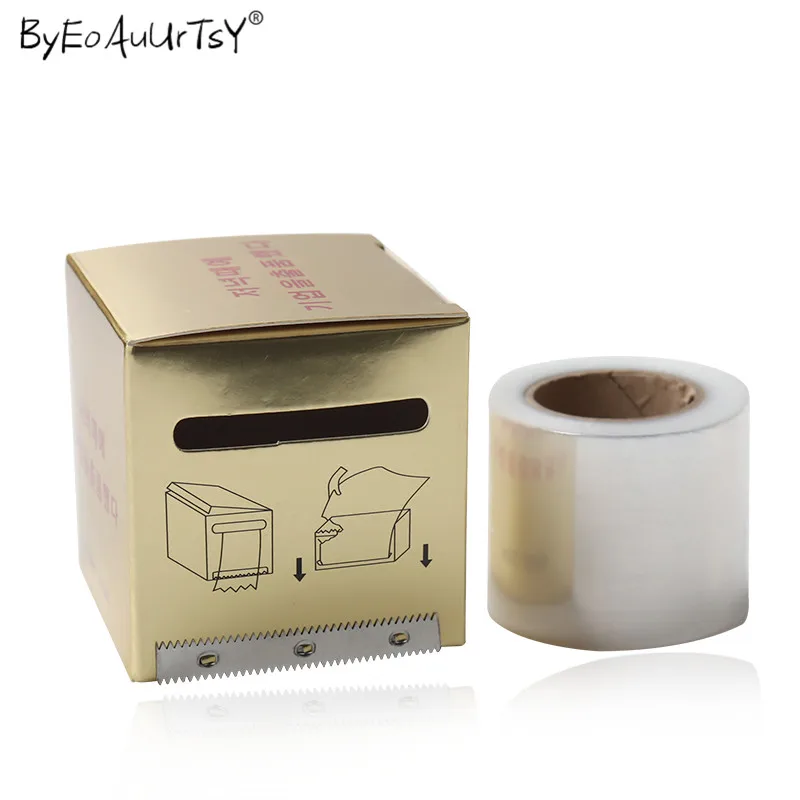 1pcs plastic wrap 1 шт. пластиковые накладные ресницы для прививки, удаление накладных ресниц, обертывание s beauty Eye Lashes, вспомогательные инструменты, татуировки, губы, защитная пленка s - Длина: 1pcs plastic wrap