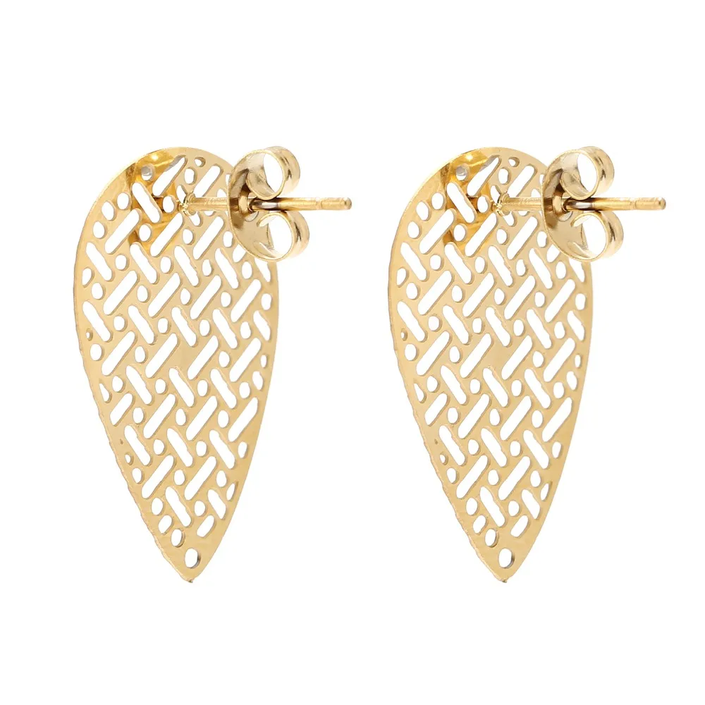 10 шт. золотистые серьги из нержавеющей стали | Украшения и аксессуары