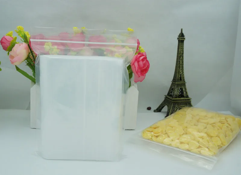 32*45 см Толще PE Ziplock мешок 100 шт./лот прозрачность reopenable молния ткань/футболка