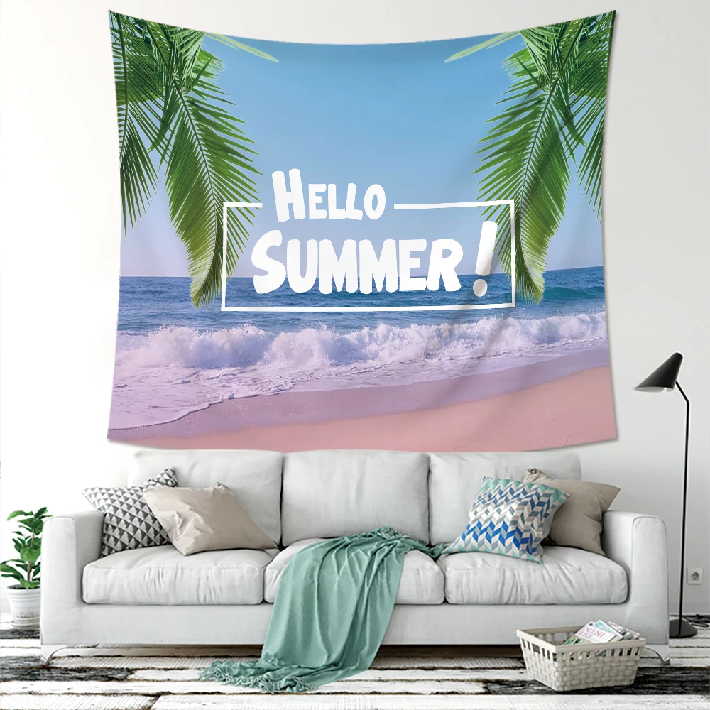 SUBO Mandala Wall Hanging Blanket Indian Summer Beach Throw Rug Tablecloths Hello summer Tapest | Дом и сад