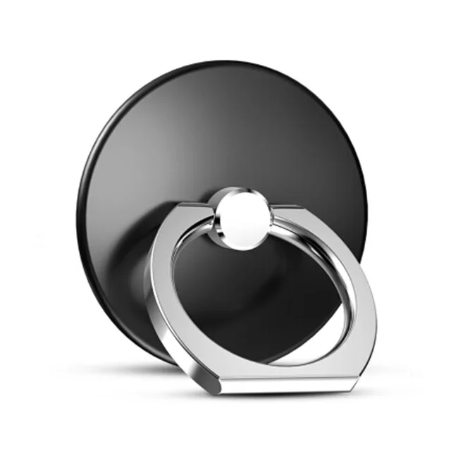 Round-black Кольцо на палец, подставка для мобильного телефона, смартфона, держатель для iPhone X, huawei, samsung, сотовый смарт, Круглый держатель для телефона, автомобильный держатель, подставка - Цвет: Round-black