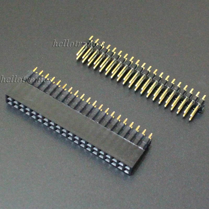 Hellotronics 2 шт./лот Raspberry Pi A + B 3 4 Male и Female 2x20 штырьков Штабелируемый GPIO Header|pi 2|pi api |