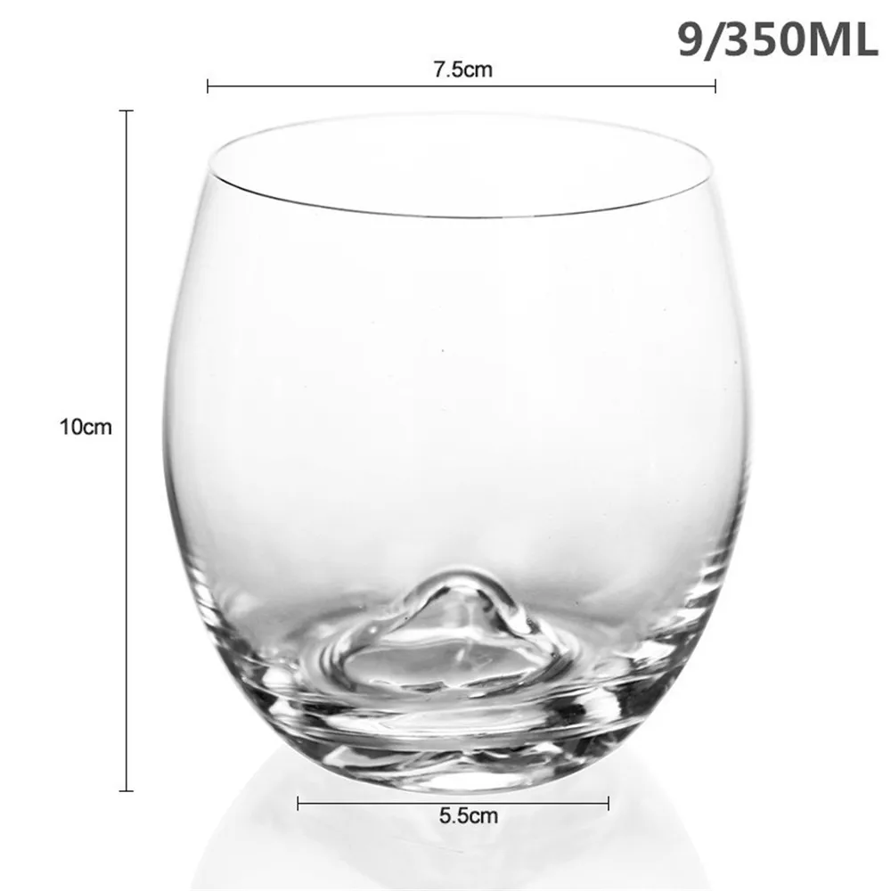 9-350ML Креативные бокалы для виски, бокалы для вина, не содержит свинца, толстое дно, бокалы для виски, пивная Питьевая чашка для домашнего бара, вечерние, свадебные подарки - Цвет: 9-350ML