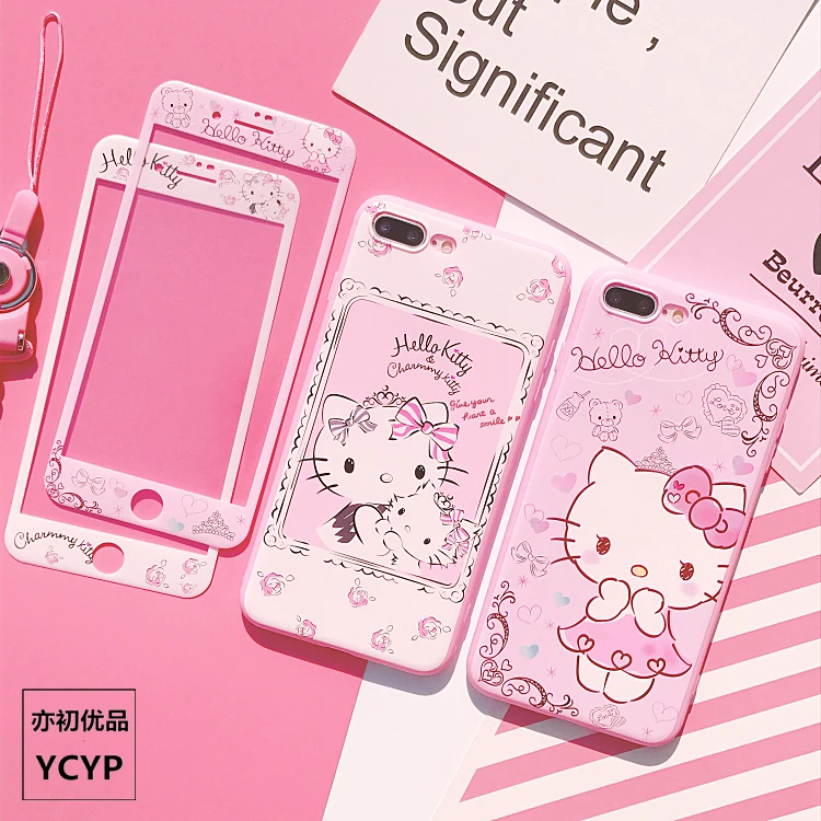 Для iphone XS Max милый Cardcaptor Sakura задний Чехол+ пленка для экрана из закаленного стекла, Девушка Мягкий чехол для iphone X XR 6 7 8plus