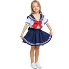 Umorden для девочек короткая футболка с героями из японского аниме Сейлор униформа-костюм для косплея для девочек-подростков, костюмы на Хэллоуин платье