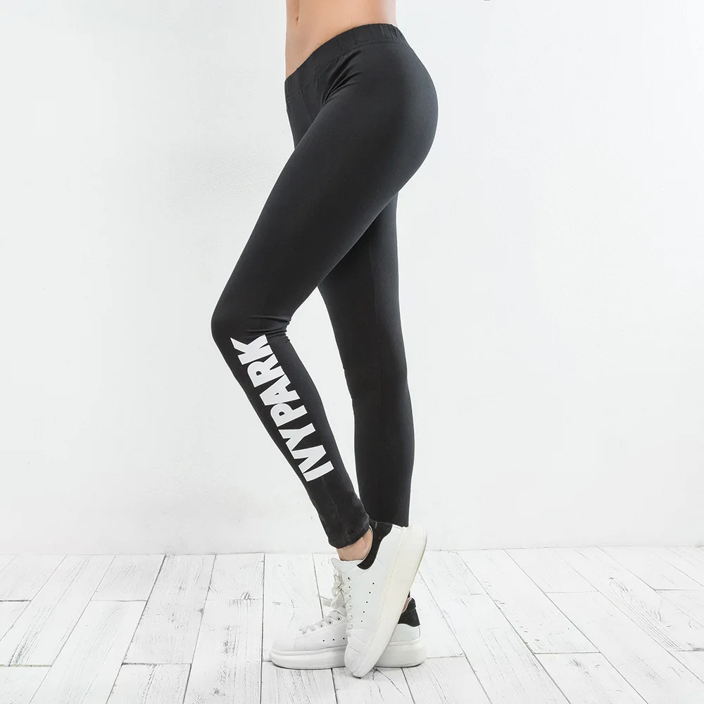 2019 Newest Women Workout Pants Casual Leggings Ladies Fitness Stretch Trousers Black Letter anti cellulite seamless leggings | Женская