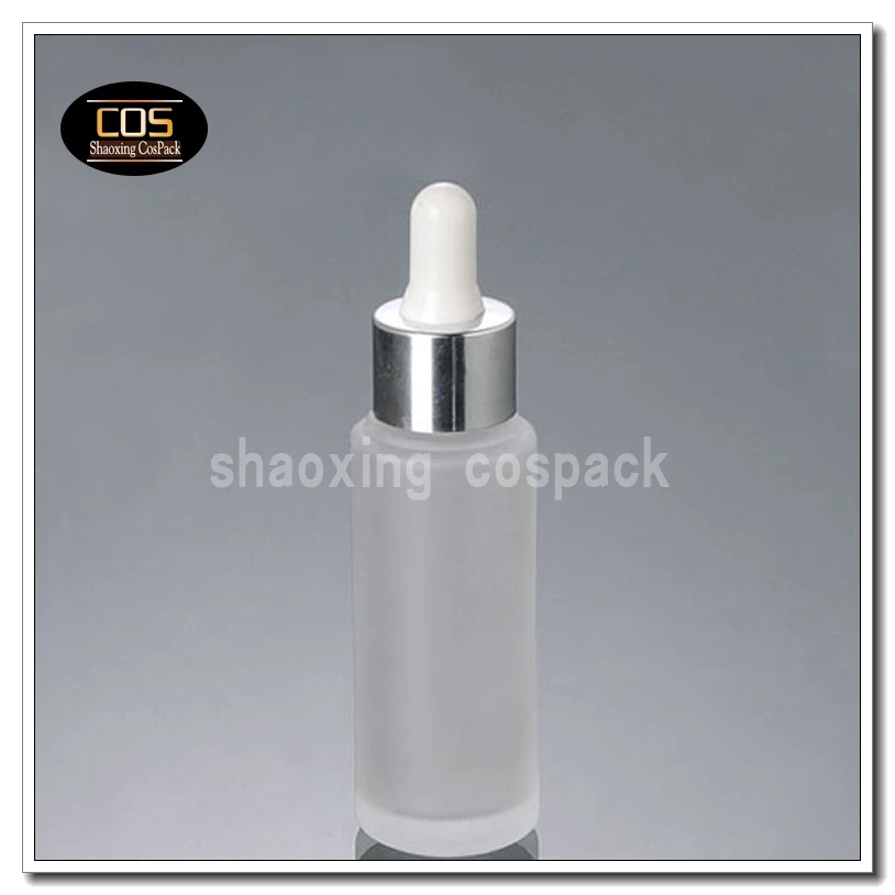 100pcs 30 ml essential oils frost glass bottles with dropper , 1oz empty cosmetic frost glass dropper bottle wholesale