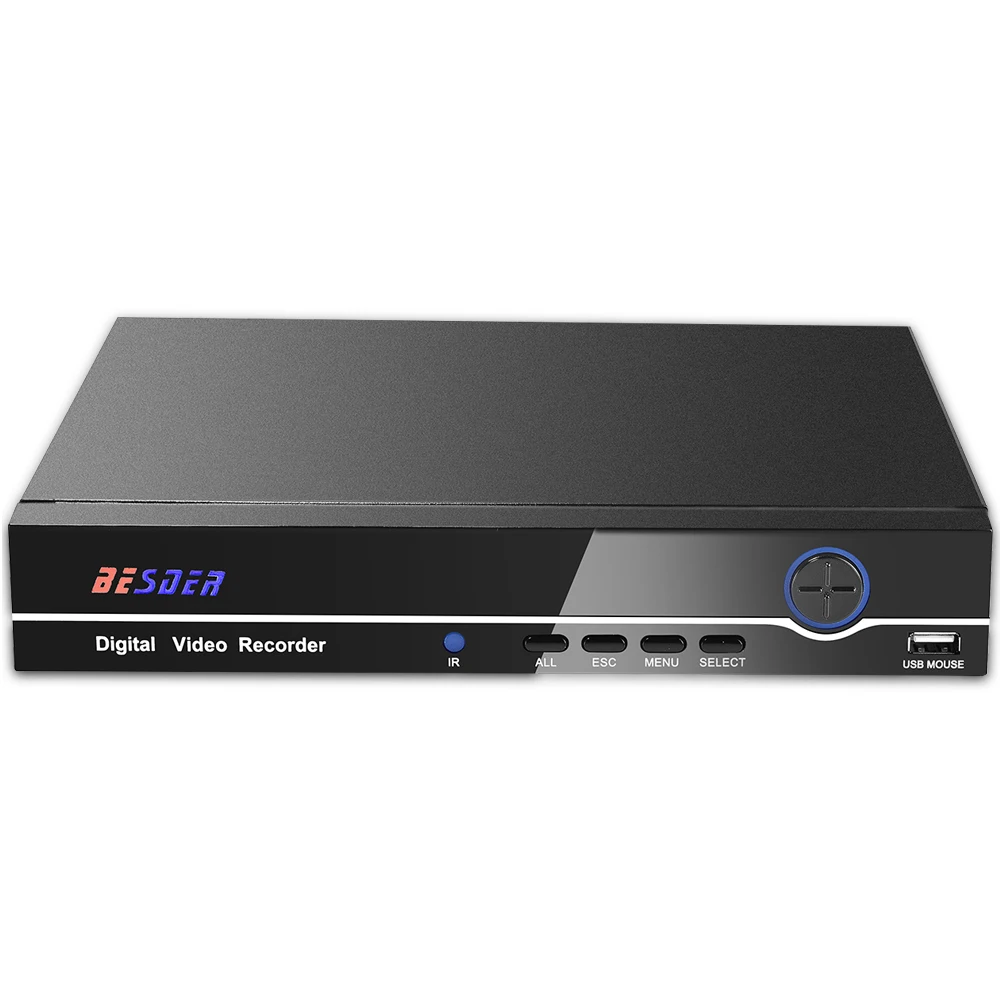

BESDER H.265 32CH 5MP /8CH 4K CCTV NVR Max 4K Output P2P Security Network Video Recorder H.265 1CH Audio I/O 1*SATA Port
