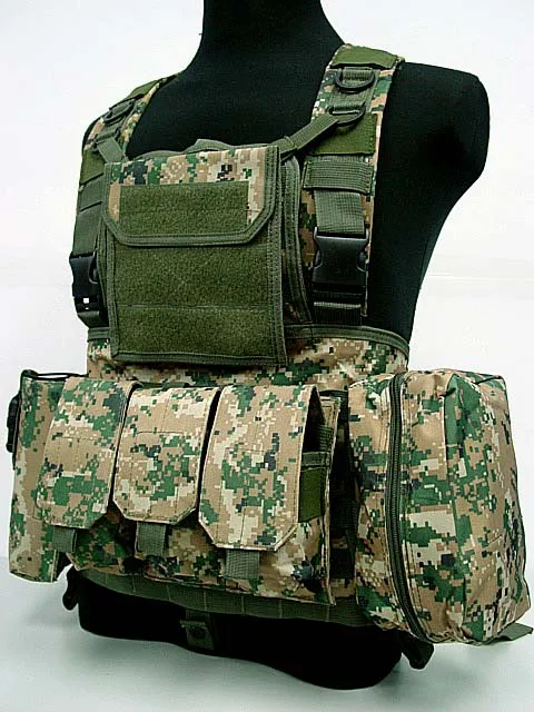 Штурмовой жилет USMC MOD Molle Цифровой Камуфляжный для переноски полевых