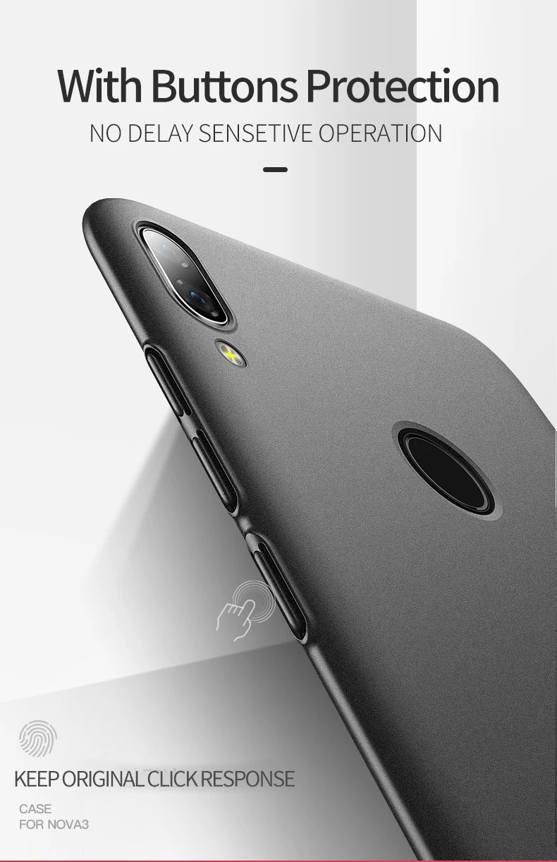 Huawei Nova 3e 3 3i чехол MSVII тонкий матовый чехол для huawei Nova 5 5i Pro Nova 5E жесткая задняя крышка из ПК huawei Nova 4 4e чехол