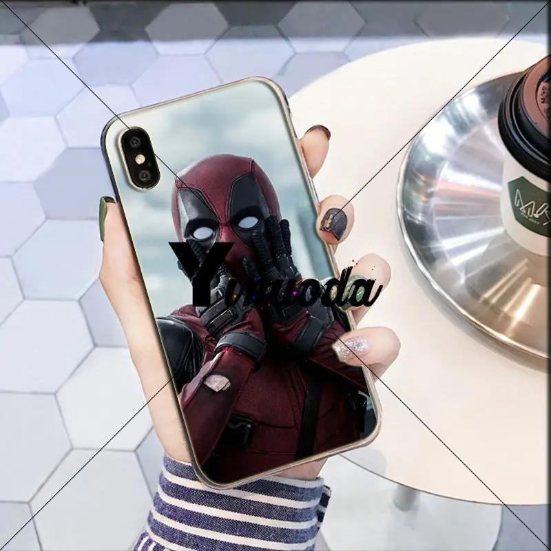 Yinuoda Марвел Дэдпул прозрачный мягкий чехол для телефона Apple iPhone 8 7 6 6S Plus X XS MAX 5 5S SE XR