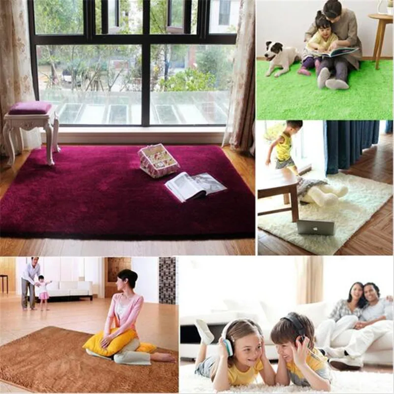 Goede 1Pcs 200X300Cm Mode 4.5Cm Dikker Tapijt Woonkamer Gebied Tapijt Zachte Lange Pluche Tapijt Yoga Mat Vloermat Voor Eetkamer Slaapkamer Matten