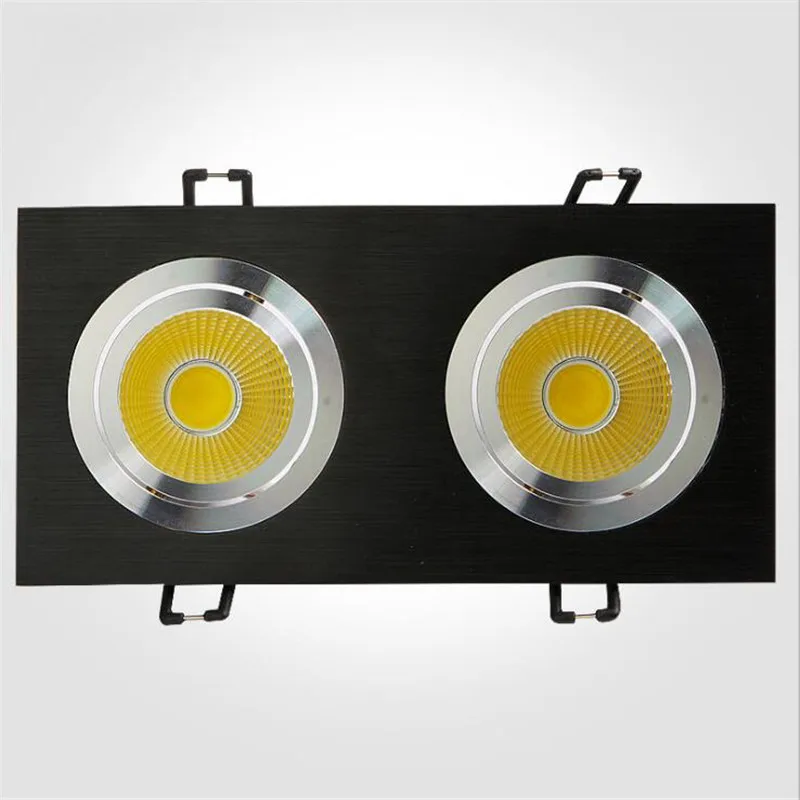 Hot sale 20W Dimmable 110V/220V Double LED Recessed Ceiling Down light +Driver Warm Cool White For Foyer Dinning room Kitchen