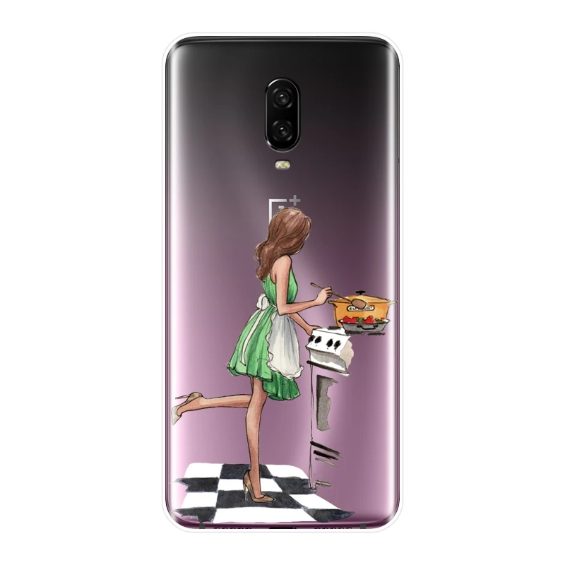 TPU для OnePlus 3 3T 5T 6T чехол телефона силиконовый мультяшный женский модный мягкий One