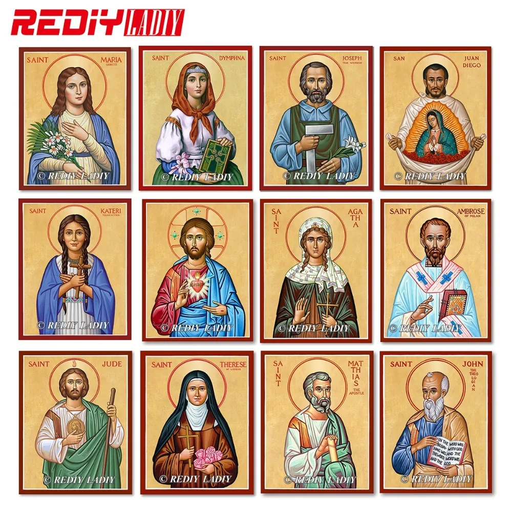 Алмазная живопись REDIY LADIY вышивка крестиком алмазная Святой Марии мозаика для